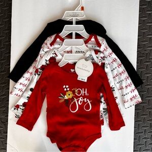 NWT!!!! Koala Kids 4 Piece Onesie Holiday Gift Set- 9-12 months